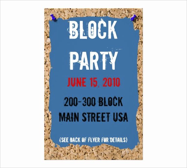 Block Party Flyer Template Lovely Example Of Flyer Templates 69 Free Psd Vector Ai Eps