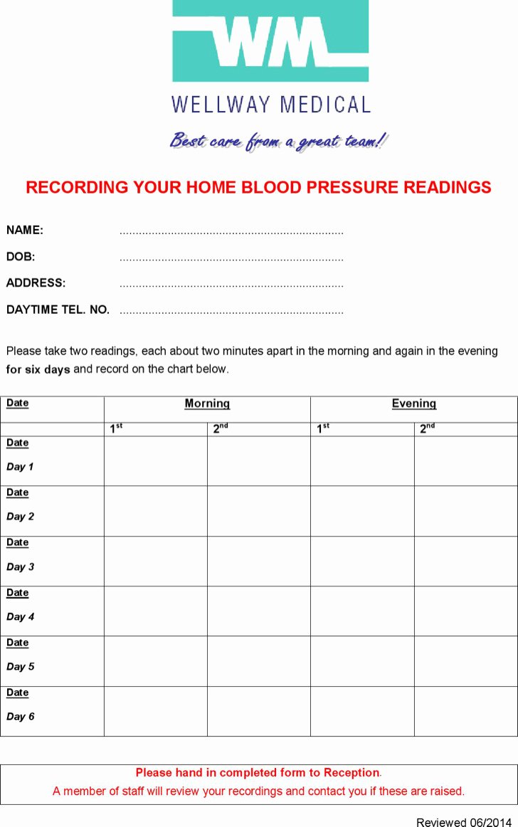 Blood Pressure Charting Template Awesome 7 Blood Pressure Chart Templates Free Download