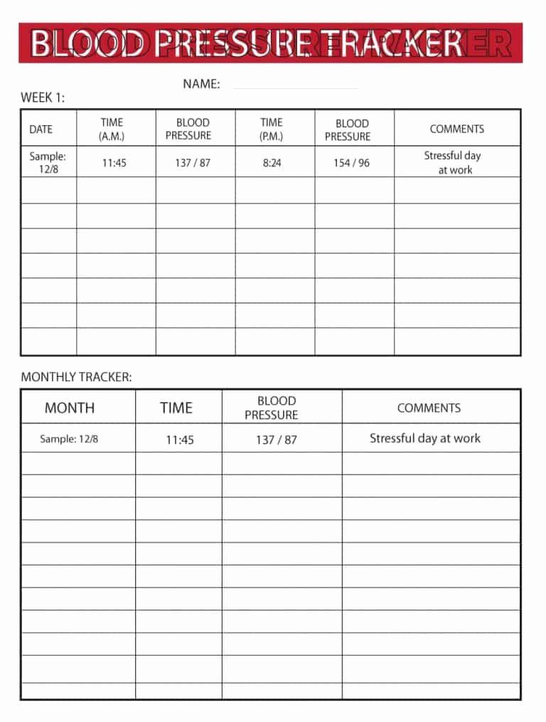 Blood Pressure Charting Template Fresh 56 Daily Blood Pressure Log Templates [excel Word Pdf]