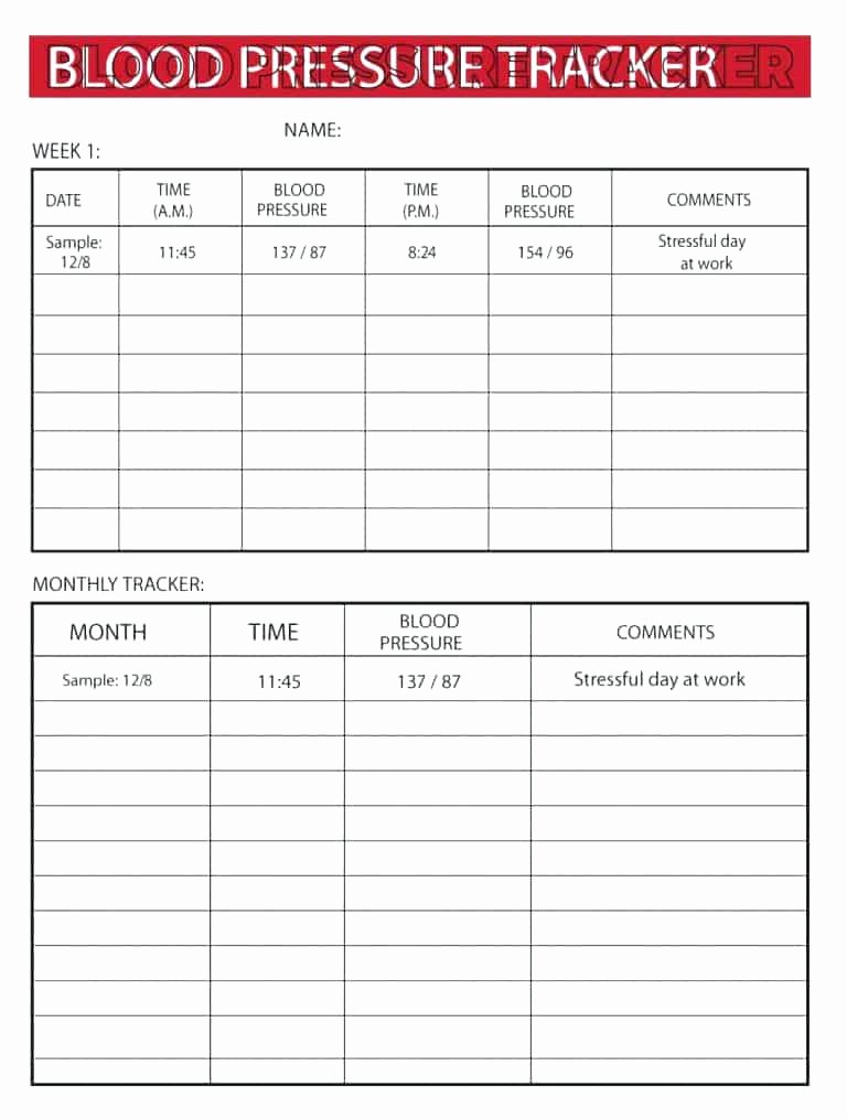 Blood Pressure Logs Template Awesome Printable Sugar Sheets Monthly Blood Log Sheet Tracking