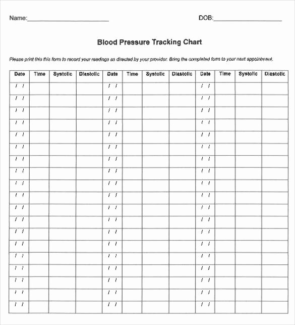 Blood Pressure Tracker Template Elegant Blood Pressure Chart Template 13 Free Excel Pdf Word