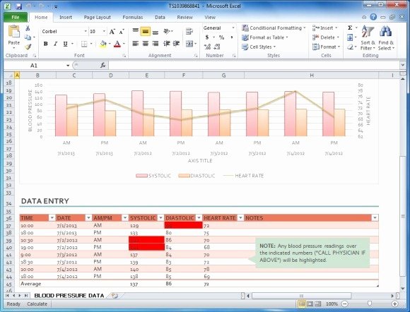 Blood Pressure Tracker Template New Blood Pressure Tracker Template for Excel