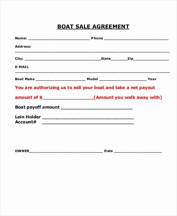 Boat Purchase Agreement Template New 9 Sales Agreement Contract Samples &amp; Templates Pdf