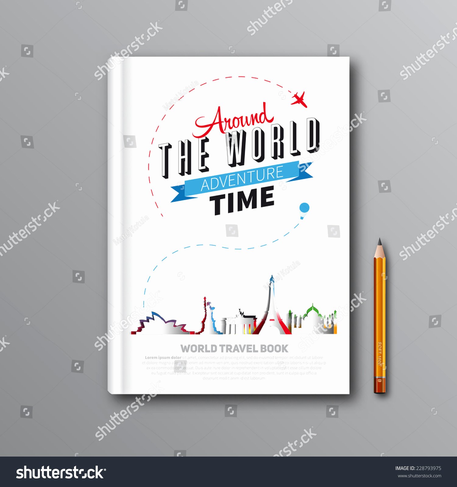 Book Cover Template Illustrator Best Of World Travel Book Template Design Can Stock Vector