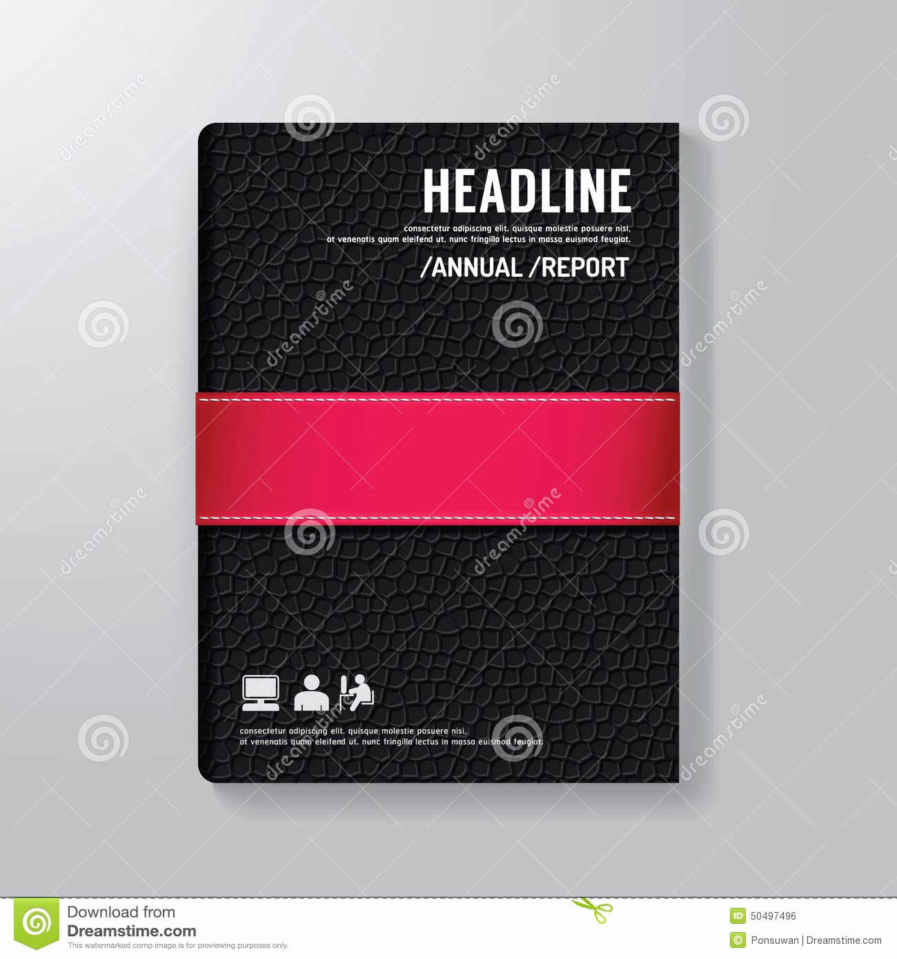 cover book digital design minimal style template