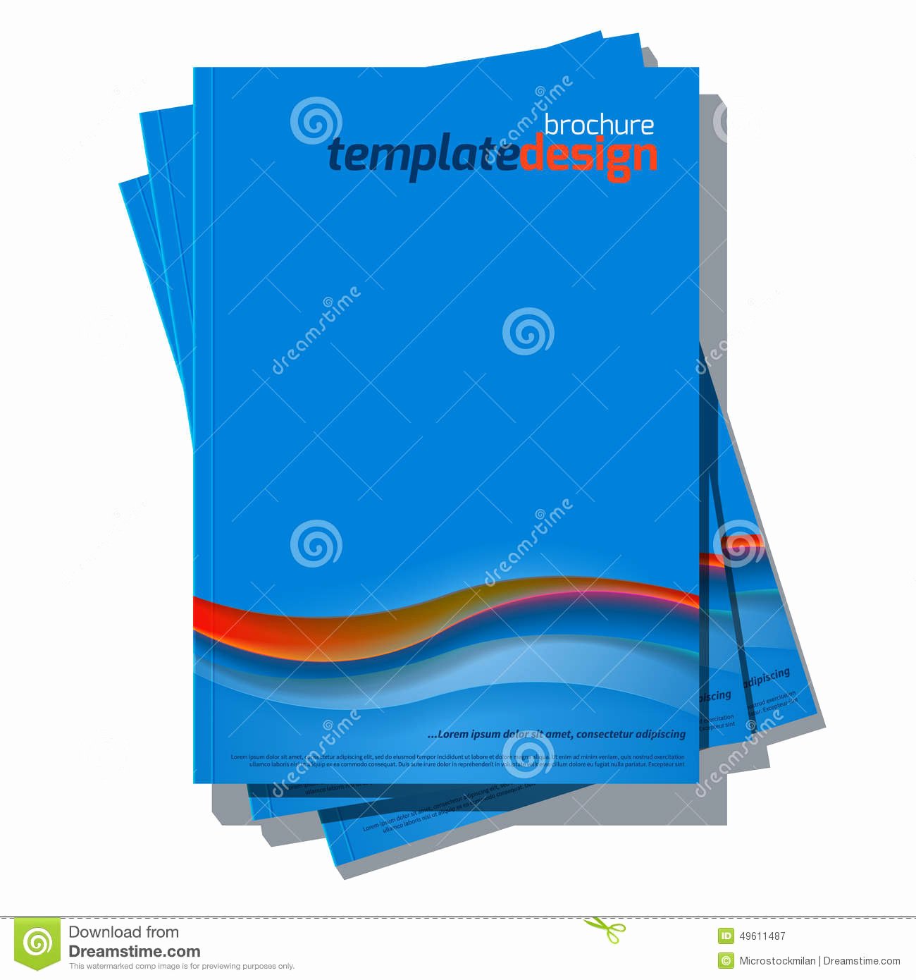 Book Cover Template Illustrator New Blue Abstract Vector Cover Design Template Stock Vector