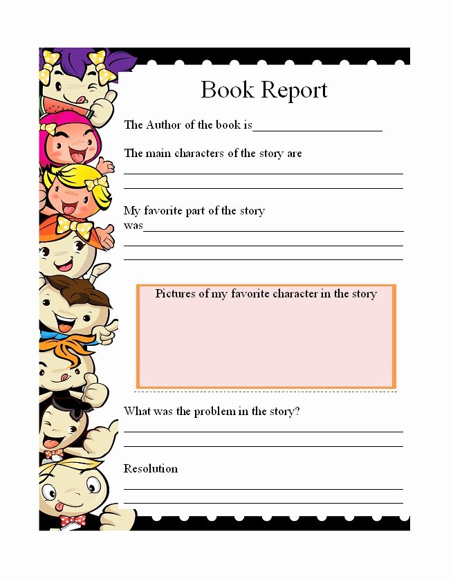 Book Report Outline Template New 30 Book Report Templates &amp; Reading Worksheets