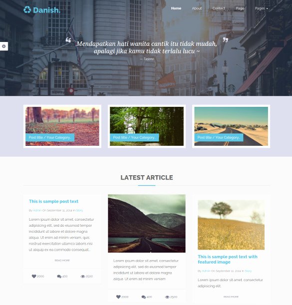Bootstrap Blog Template Free Lovely 35 Bootstrap Blog themes &amp; Templates