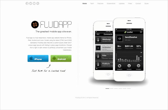 Bootstrap Mobile App Template Fresh Bootstrap Mobile App Website Template Popteenus