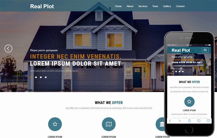Bootstrap Real Estate Template Lovely Free Real Estate Responsive Website Templates Popteenus