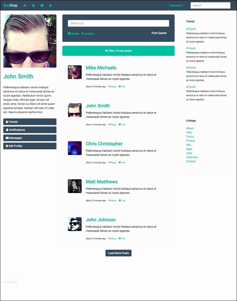 Bootstrap social Network Template Beautiful 7 Bootstrap social Network Bootstrap Site Blueprints