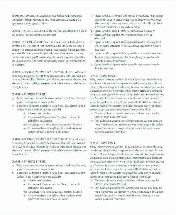 Borrowed Vehicle Agreement Template Unique Car Rental Agreement Templates Free Download Hire Template Uk