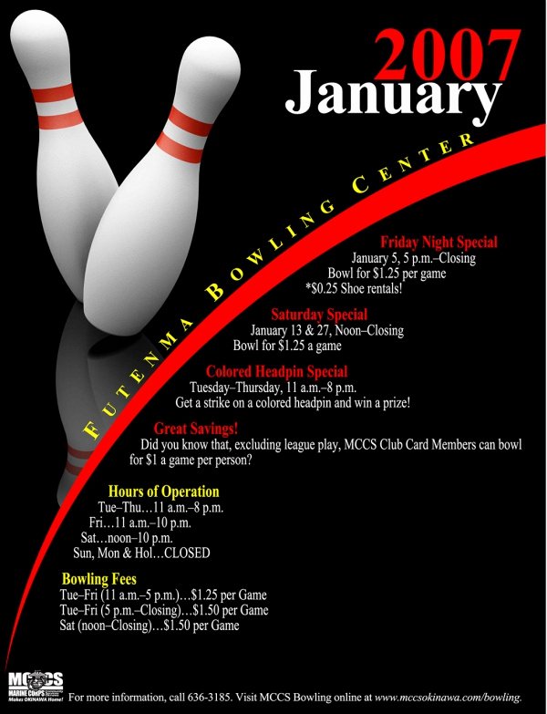 bowling flyer template free