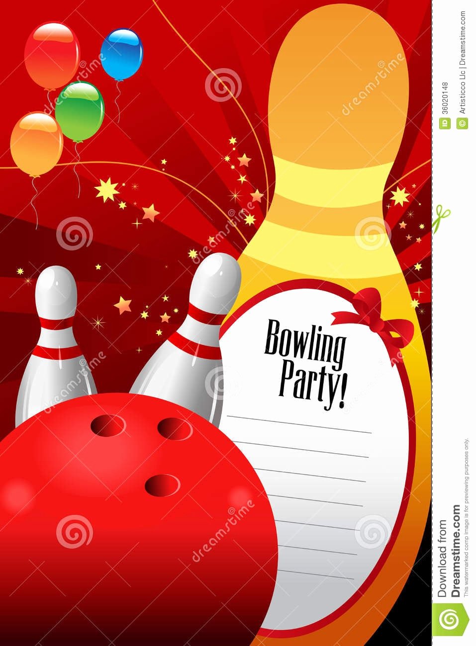 Bowling Party Invitation Template Awesome Free Bowling Invitation Template