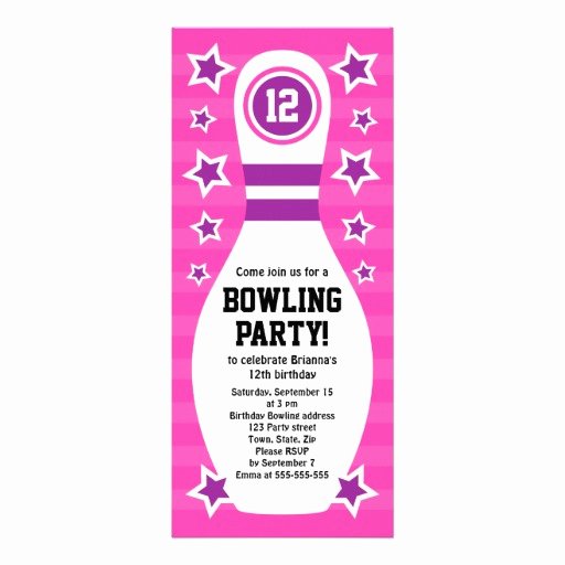 Bowling Party Invites Template Awesome Free Printable Bowling Party Invitation Templates