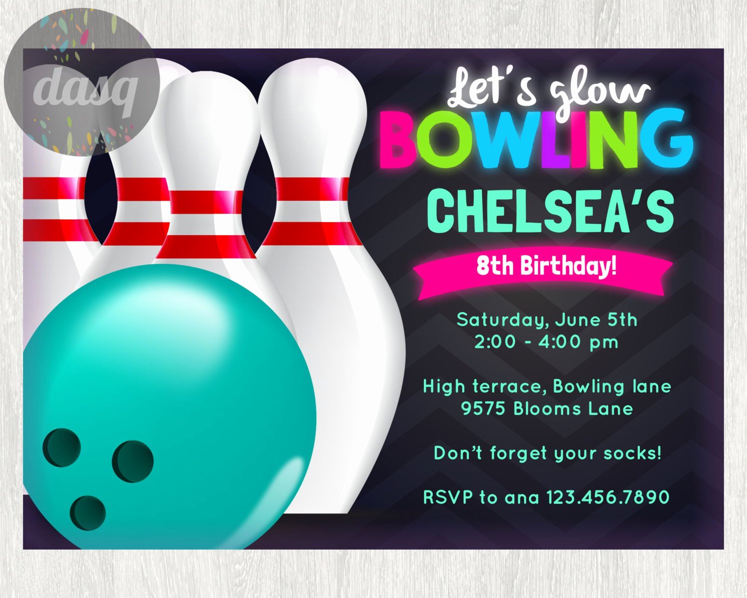 Bowling Party Invites Template Elegant Free Printable Bowling Birthday Invitations