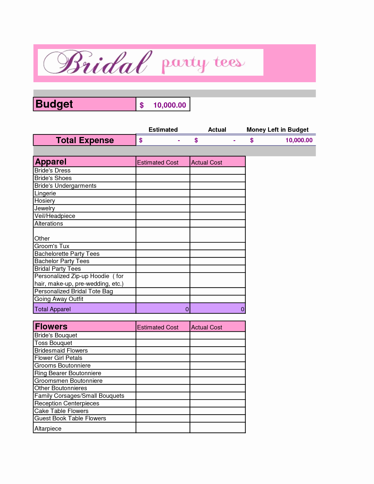 Bridal Shower Budget Template Beautiful 10 Easy Steps to Plan the Perfect Bachelorette Party