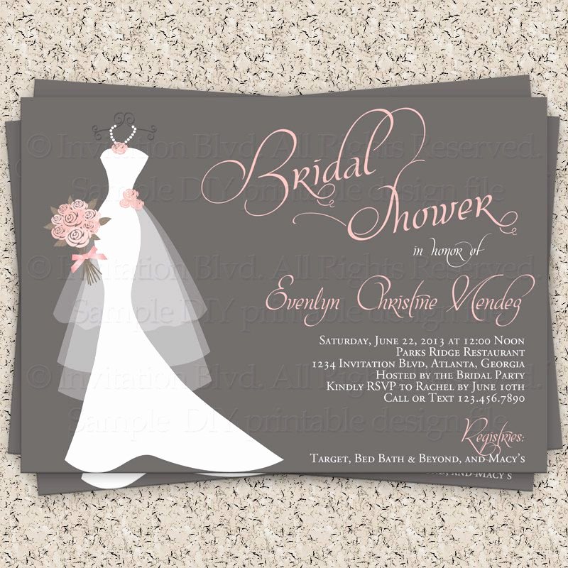 Bridal Shower Card Template Lovely Bridal Shower Gift Card Bridal Shower Invitation Wording