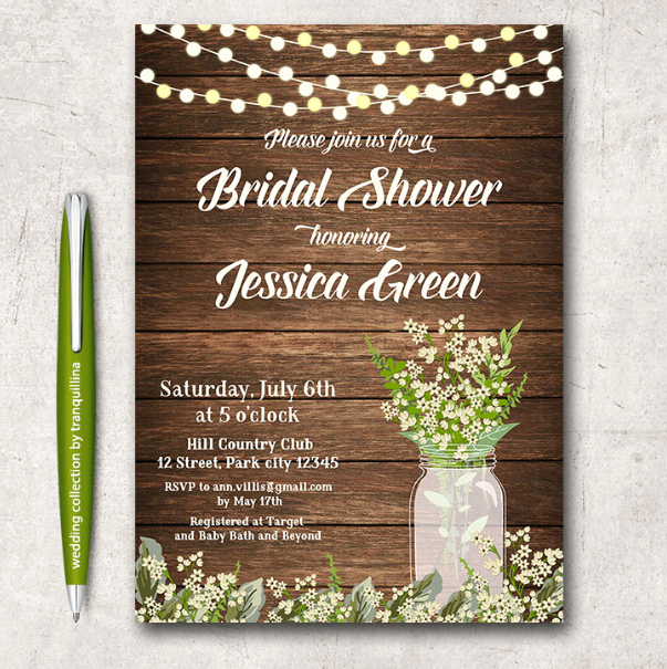 Bridal Shower Invite Template Fresh 14 Printable Bridal Shower Invitations Examples