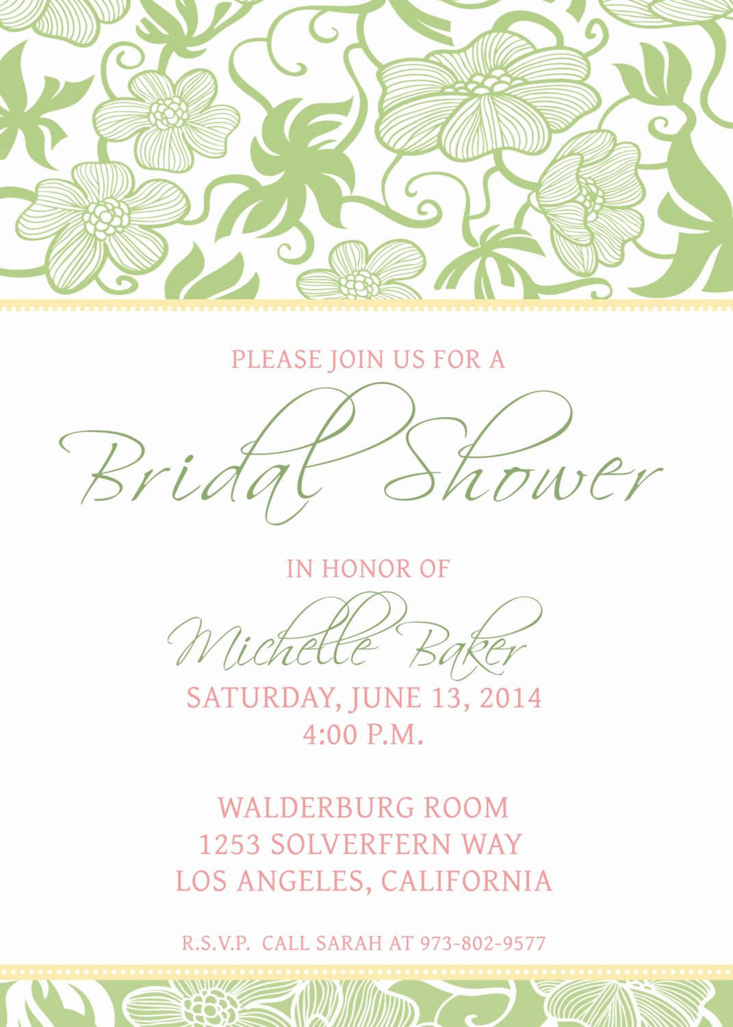 Bridal Shower Invite Template New Bridal Shower Invitations Bridal Shower Invitations Free