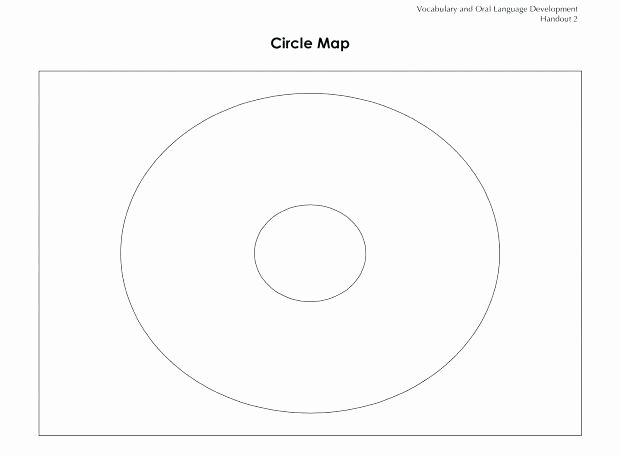 Bubble Map Template Word Awesome Thinking Maps Template Blank Circle Map with Printable