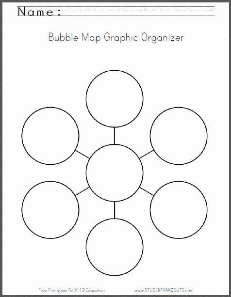 Bubble Map Template Word Best Of Bubble Map Free Printable Worksheet