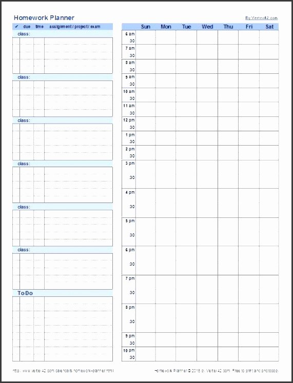 Bullet Journal Excel Template New 5 College Year Planner Printable Sampletemplatess