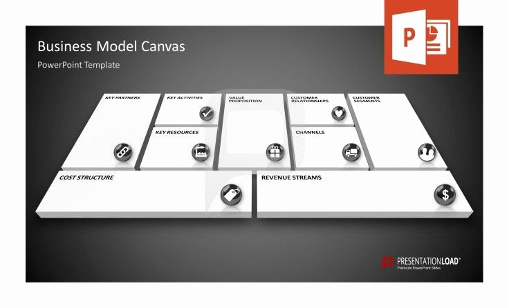 Business Canvas Template Ppt Beautiful Business Model Canvas Powerpoint Template