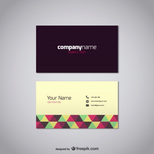 Business Card Template Vector Awesome 20 Free Business Card Design Templates From Freepik