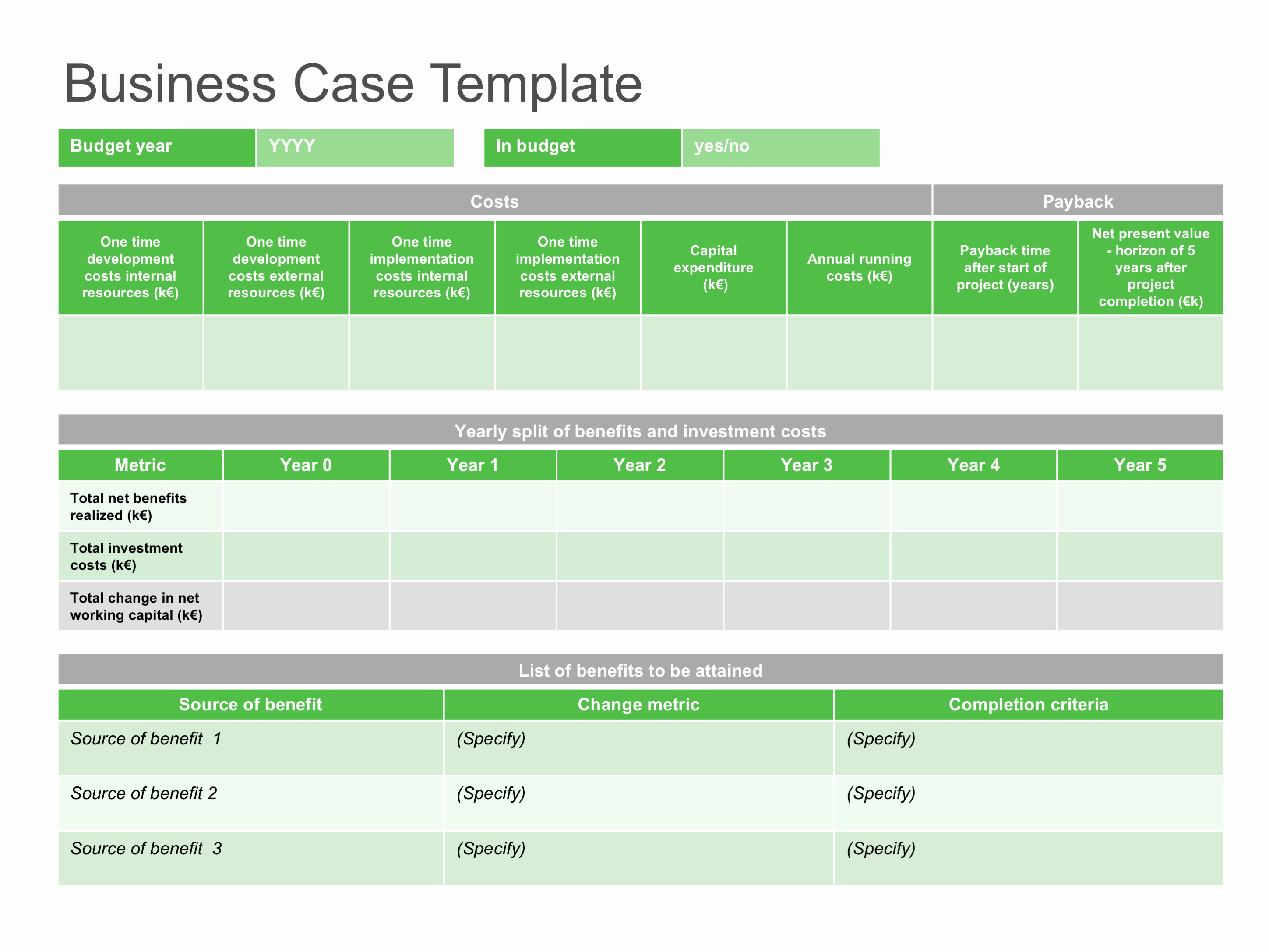 Business Case Template Powerpoint Fresh Business Case Template