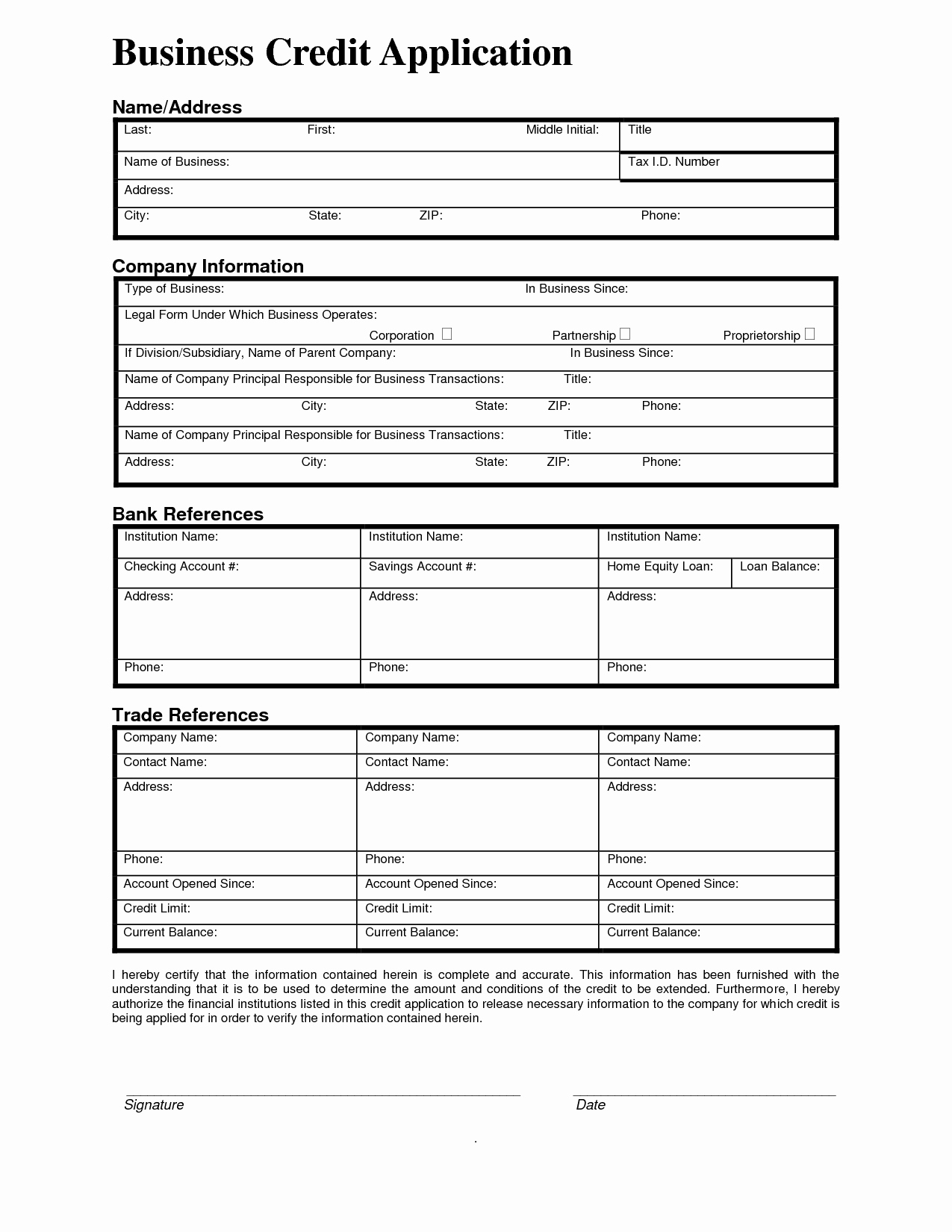Business Credit Application Template Best Of Business forms Templates Free Mughals