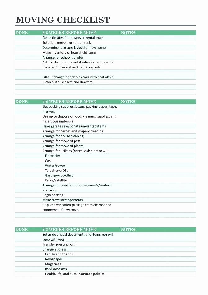Business Moving Checklist Template Lovely Daily to Do List Template Excel top Checklist Templates