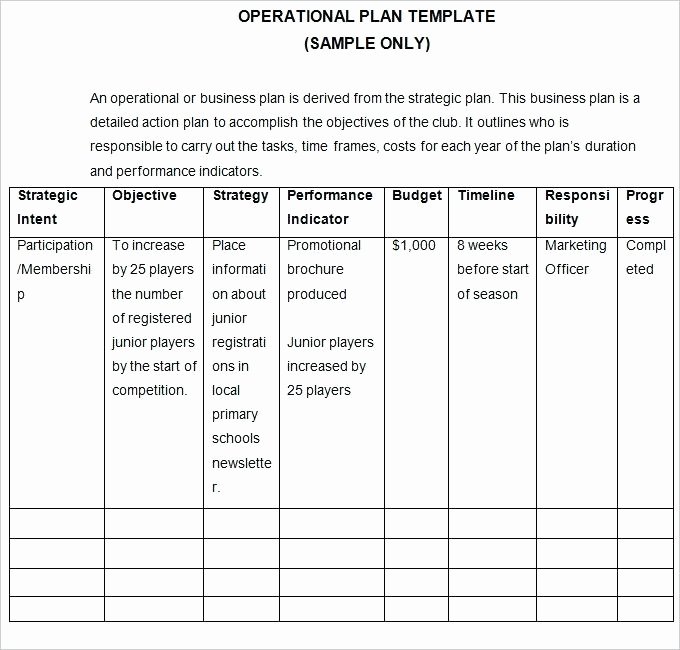Business Operational Plan Template Lovely How to Write An Operational Plan for A Business