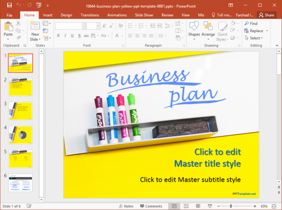 Business Plan Template Powerpoint Inspirational Free Business Plan Powerpoint Template