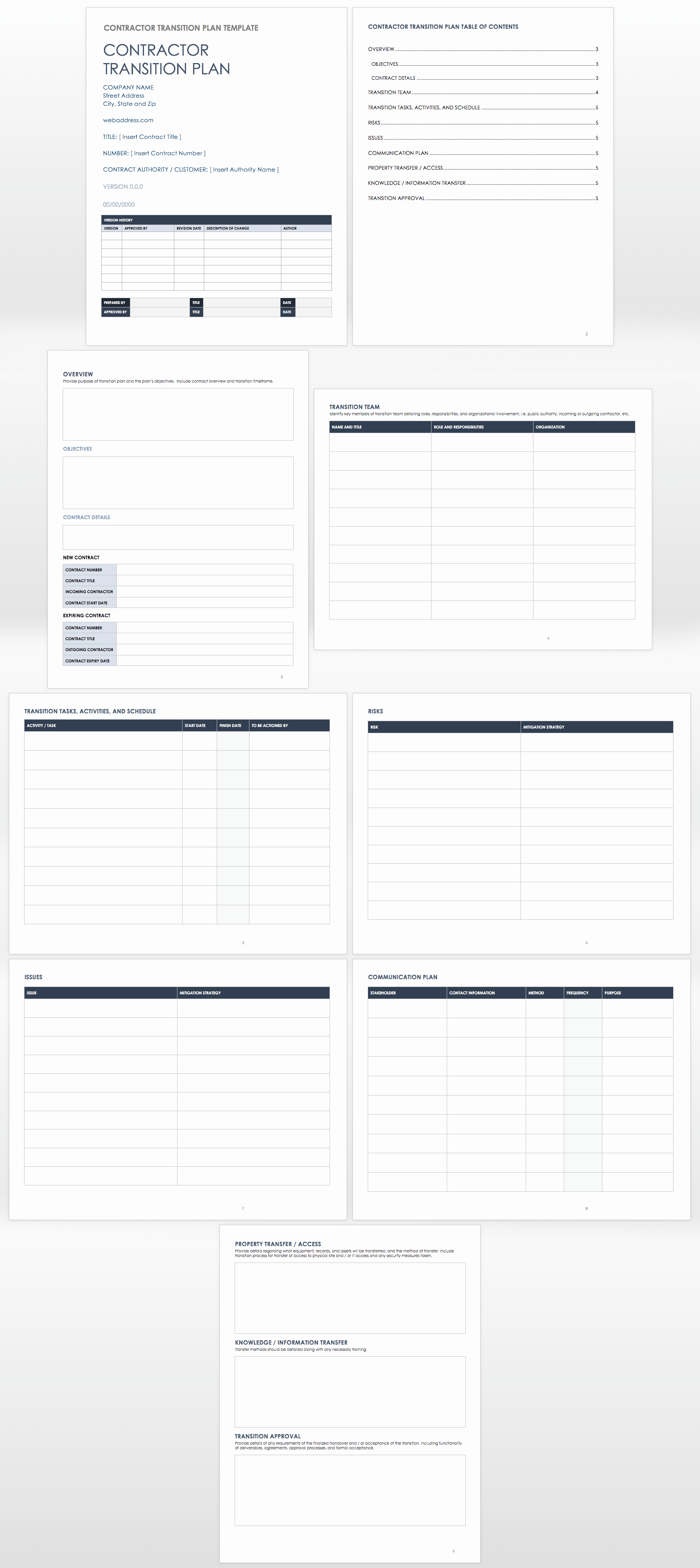 Business Transition Plan Template Fresh Free Business Transition Plan Templates