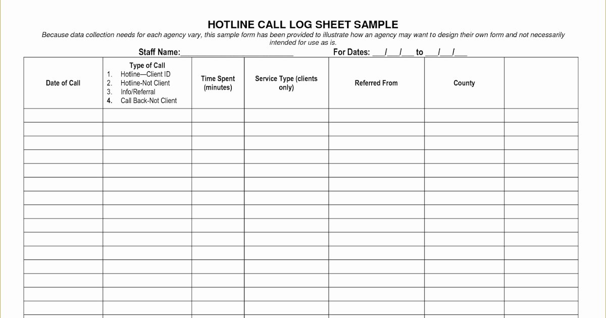 Call Log Template Excel Luxury Printable Call Log Templates In Excel Excel Template
