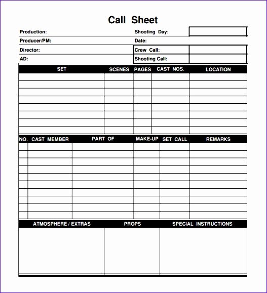 Call Sheet Template Excel Best Of 14 Sales Call Log Template Excel Exceltemplates