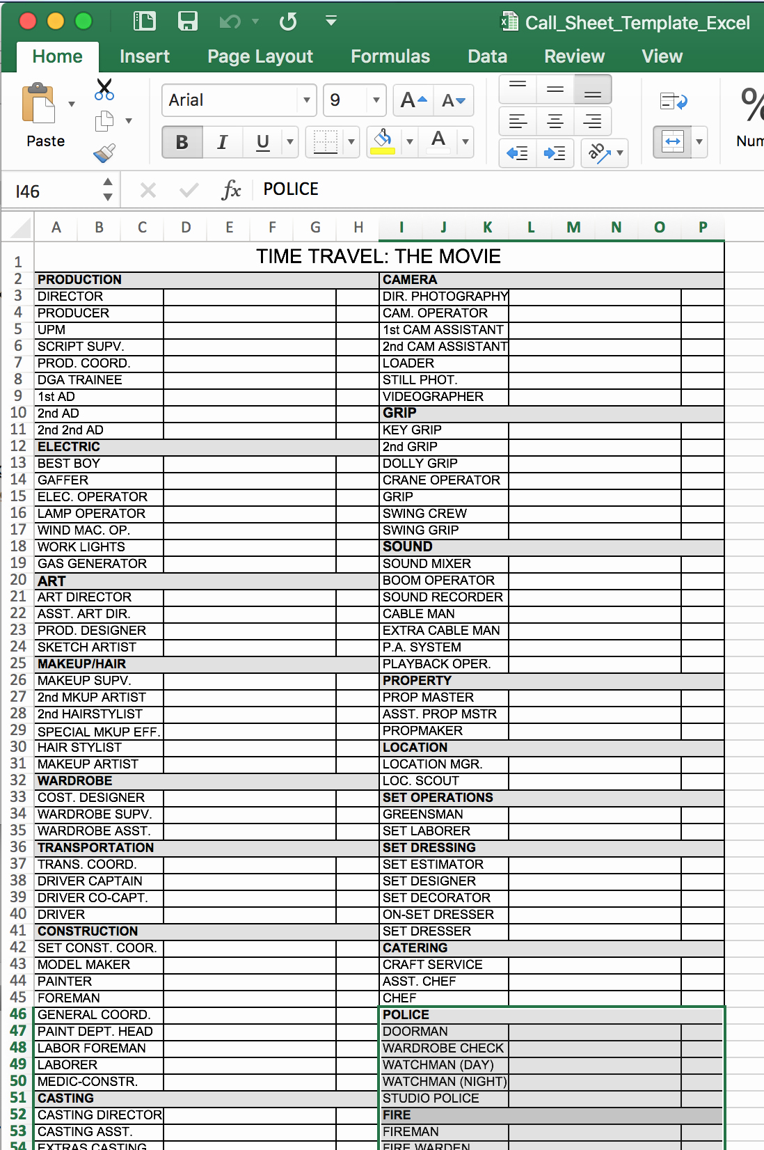 Call Sheet Template Excel Lovely Free Call Sheet Template In Excel