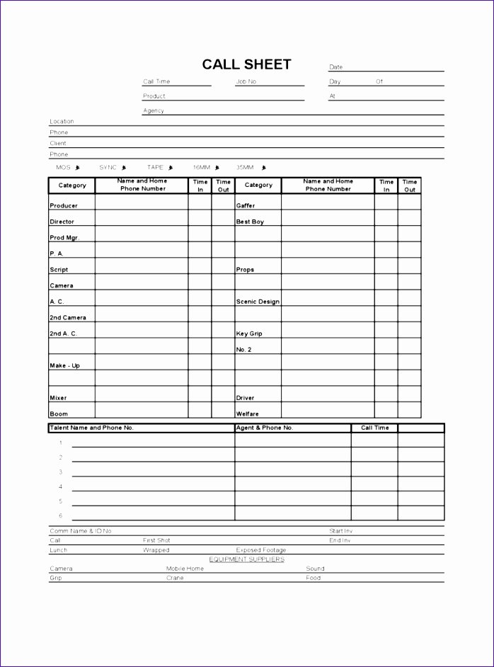 Call Sheet Template Excel Luxury 9 Excel Call Log Template Exceltemplates Exceltemplates