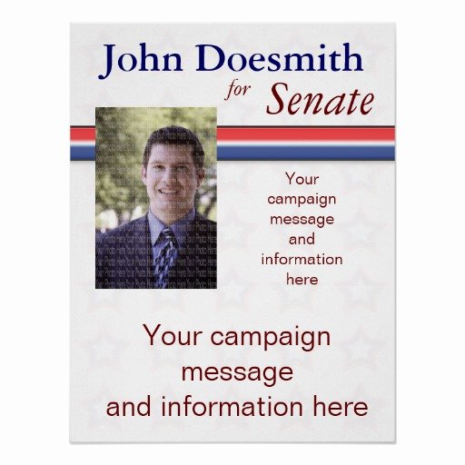 Campaign Poster Template Free New Political Campaign Poster Template