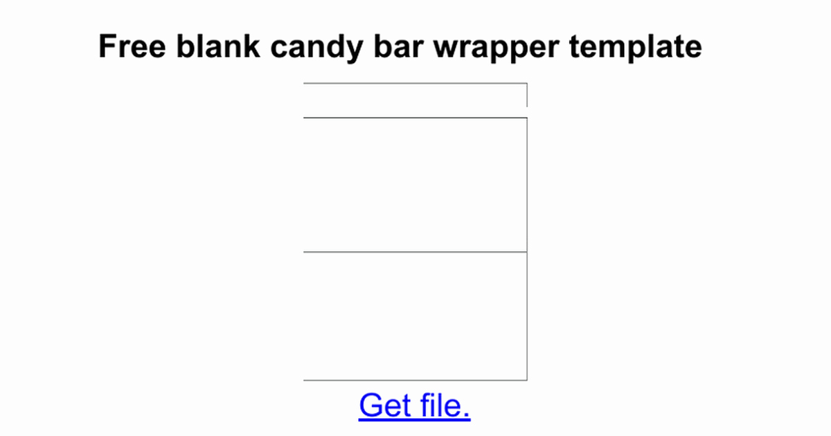 Candy Bar Wrapper Template Awesome Candy Bar Wrapper Template for Word