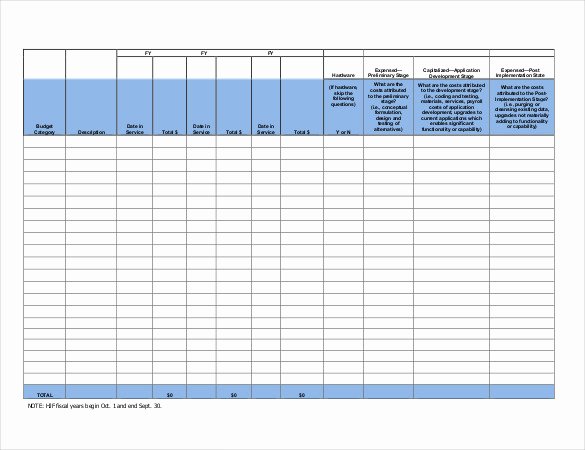 Capital Budget Template Excel Best Of 8 Capital Expenditure Bud Templates Free Sample