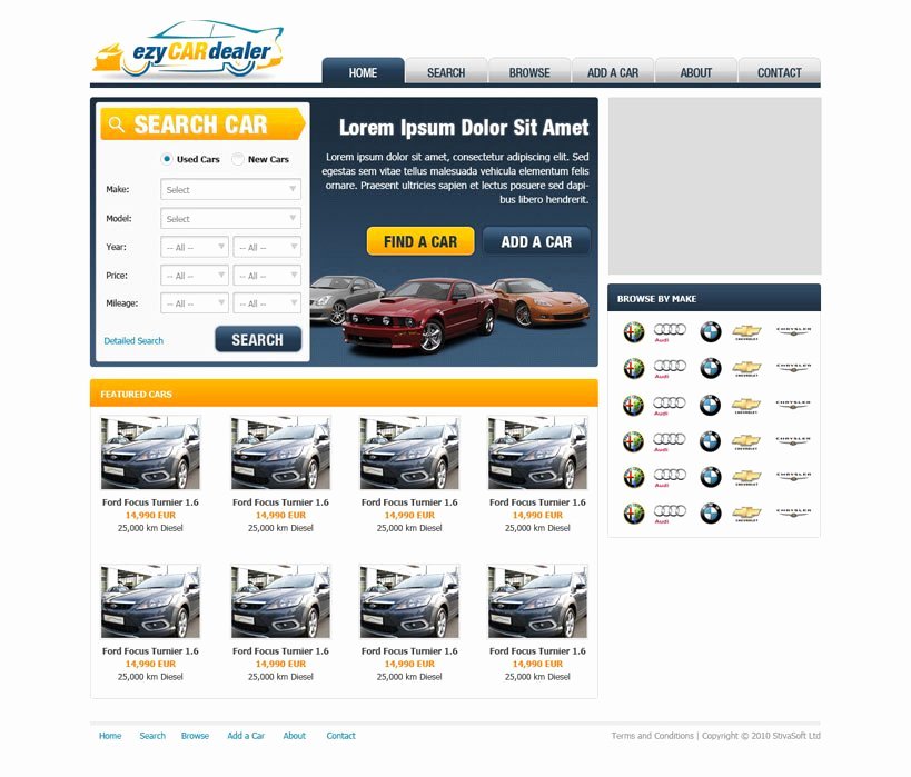 free car dealer website template 87