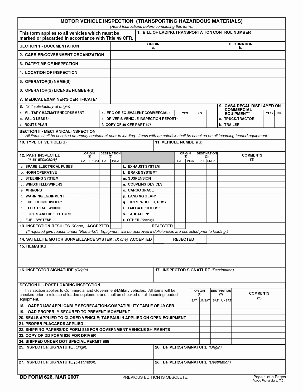 Car Inspection Checklist Template Lovely Automotive Inspection forms Free How You Can attend