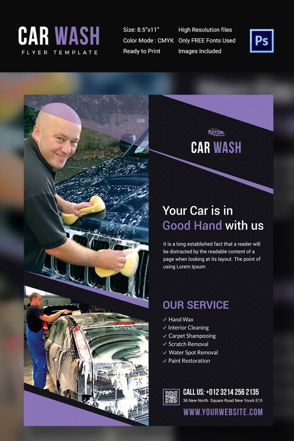 Car Wash Flyer Template Best Of Car Wash Flyer 48 Free Psd Eps Indesign format