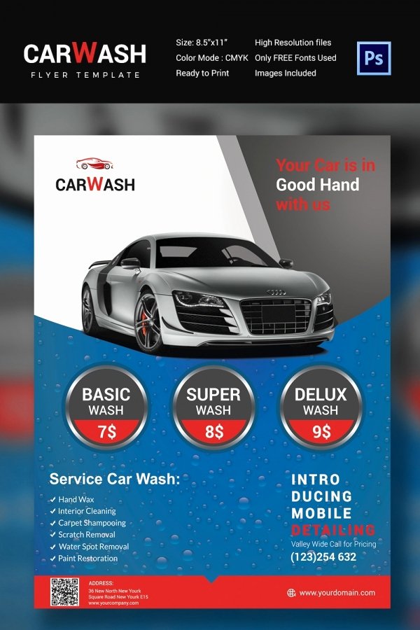 Car Wash Flyer Template Fresh Car Wash Flyer 48 Free Psd Eps Indesign format