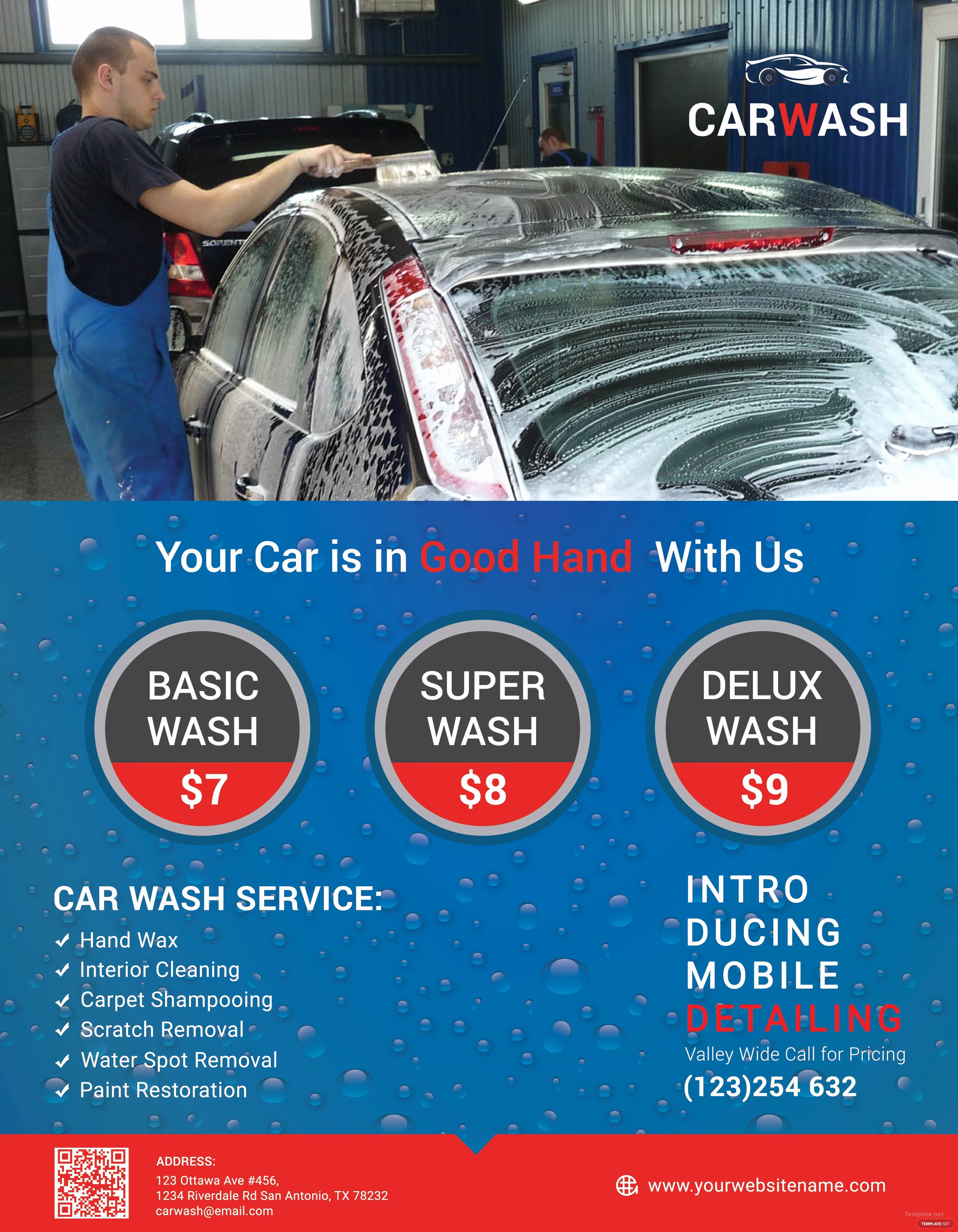 Car Wash Flyer Template Inspirational Free Hand Car Wash Flyer Template In Adobe Shop