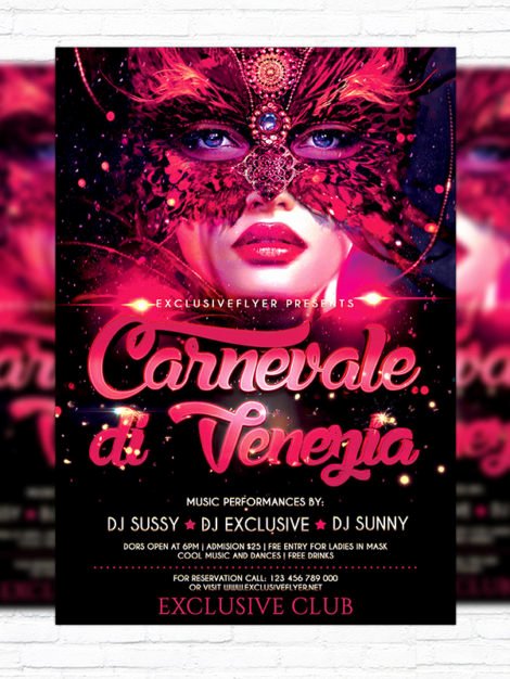 Carnival Flyer Template Free Awesome Carnival – Premium Flyer Template Cover