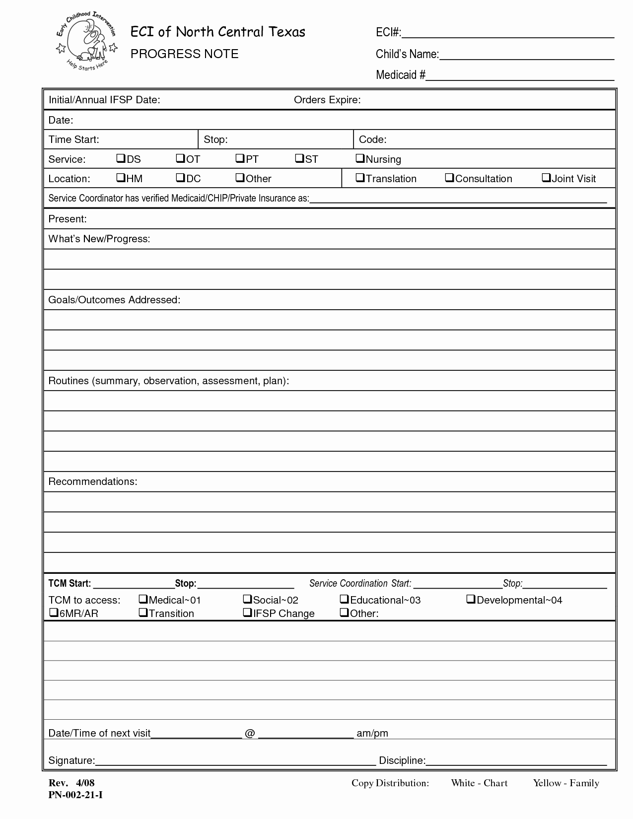 Case Management Notes Template Awesome Progress Note Template