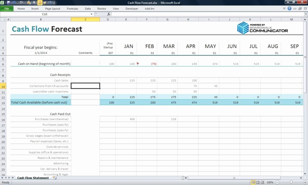Cash Flow Excel Template Fresh Cash Flow Excel Template Cash Flow Excel Spreadsheet